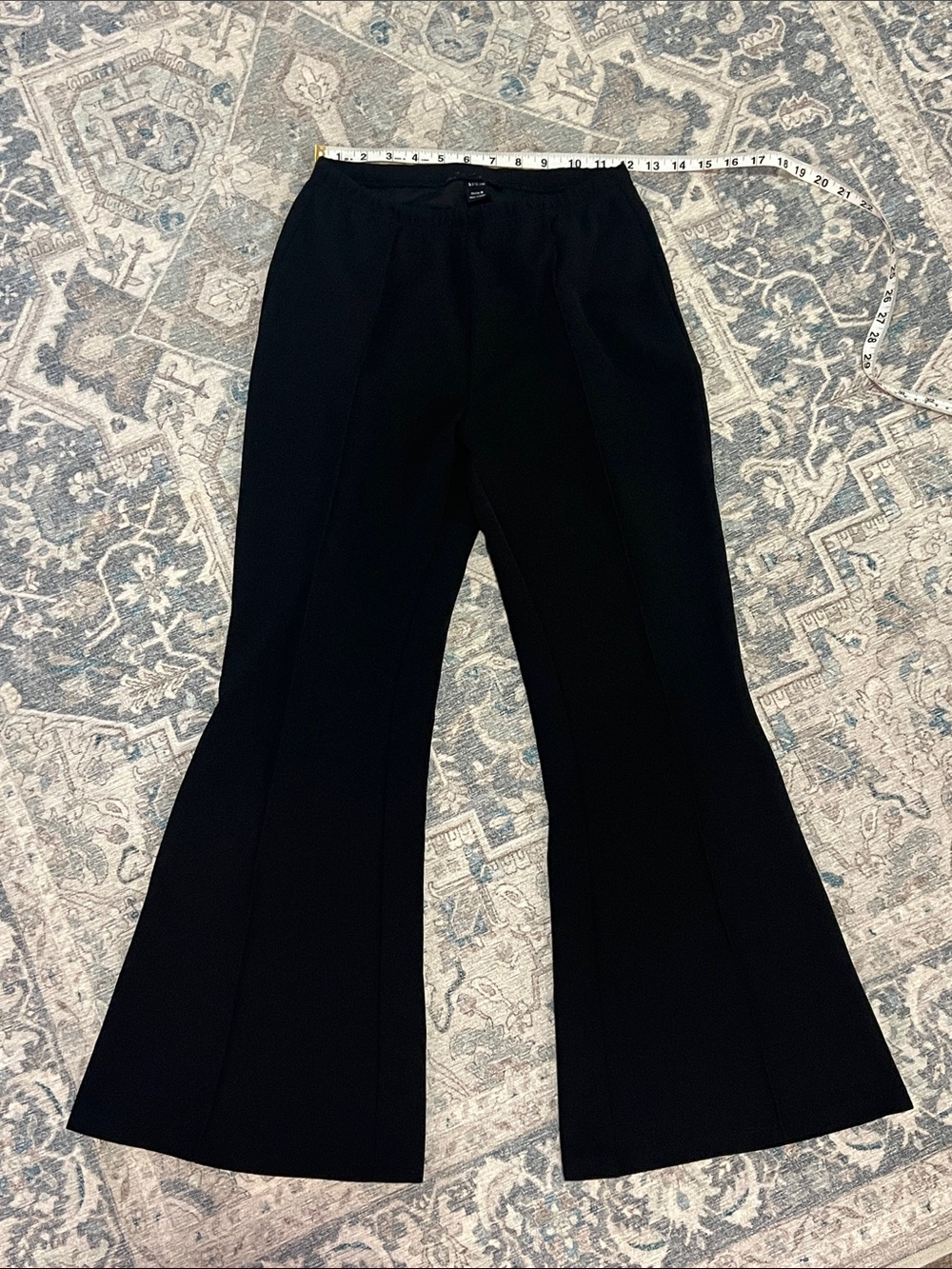 SHEIN Black Boot-Cut Flare Pants